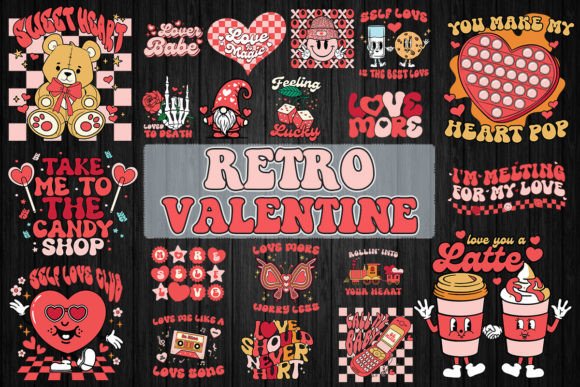 Download Retro Valentine SVG Bundle - Retro valentine svg Collection